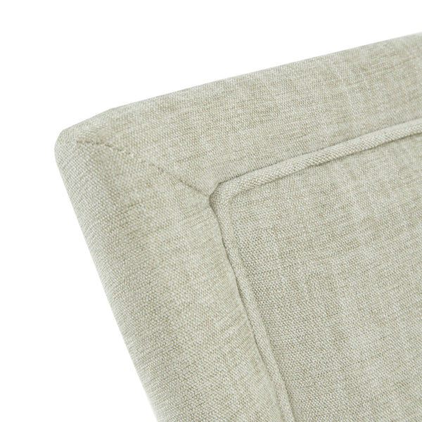 English Elm Dining Side Chair Set of 2 with High Back Upholstery, Solid Wood Grey Legs, Cushioned Comfort and Classic Style Light Green Multi 26 L x 28.25 W x 25 H B03548910