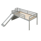 Hearth and Haven Loft Bed with Staircase, Storage, Slide, Twin Size, Full-Length Safety Guardrails, No Box Spring Needed (Old Sku:W504S00005) W504S00319