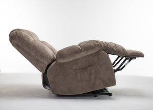 English Elm Power Lift Recliner with Wireless Remote Overstuffed Cushions and High Back Support Light Camel W547P293040