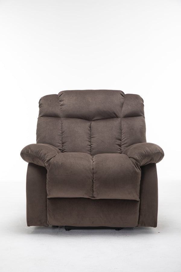 English Elm Power Lift Recliner with Wireless Remote Overstuffed Cushions and High Back Support Coffee W547P293037