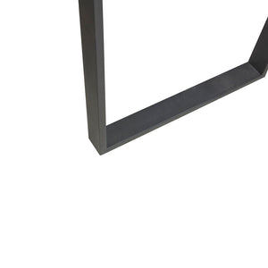 English Elm Carlyle 38" Computer Desk with Dark Coffee Top & Black Metal Legs — Modern Industrial, Sturdy, 100lb Capacity B03548146