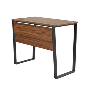 English Elm Carlyle 38" Computer Desk with Dark Coffee Top & Black Metal Legs — Modern Industrial, Sturdy, 100lb Capacity B03548146
