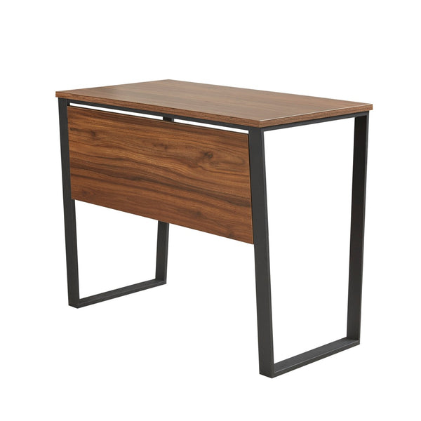 English Elm Carlyle 38" Computer Desk with Dark Coffee Top & Black Metal Legs — Modern Industrial, Sturdy, 100lb Capacity B03548146