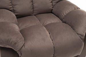 English Elm Power Lift Recliner with Wireless Remote Overstuffed Cushions and High Back Support Coffee W547P293037