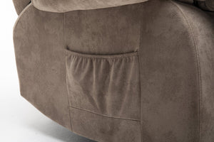 English Elm Power Lift Recliner with Wireless Remote Overstuffed Cushions and High Back Support Light Camel W547P293040