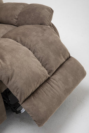 English Elm Power Lift Recliner with Wireless Remote Overstuffed Cushions and High Back Support Light Camel W547P293040
