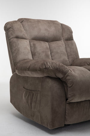 English Elm Power Lift Recliner with Wireless Remote Overstuffed Cushions and High Back Support Light Camel W547P293040