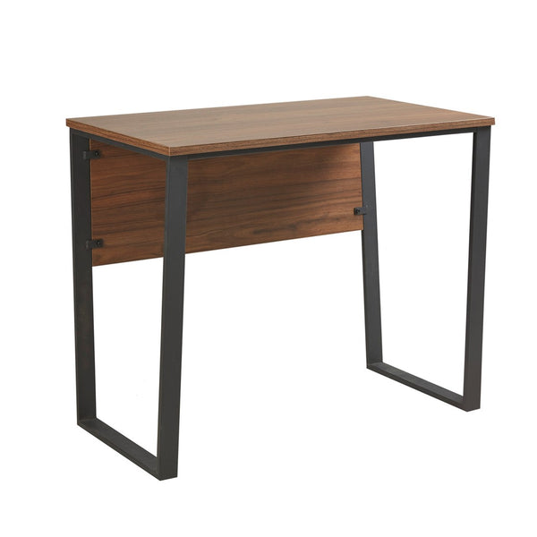English Elm Carlyle 38" Computer Desk with Dark Coffee Top & Black Metal Legs — Modern Industrial, Sturdy, 100lb Capacity B03548146
