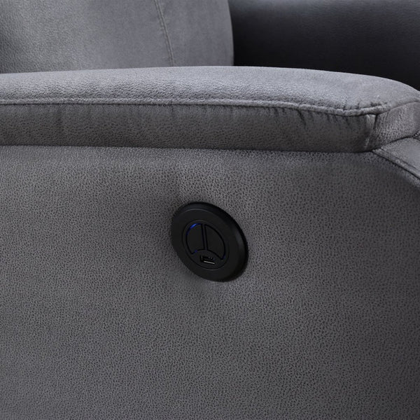 English Elm Hot Power Recliner Chair with Usb Charging Port for Living Room Bedroom Lounge W82041437