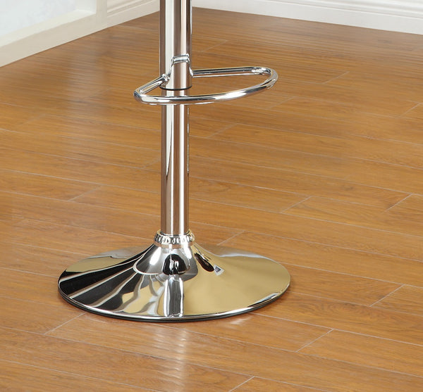 English Elm Black Faux Leather Counter Stools Set of 2 – Adjustable Height Swivel Chairs with Chrome Base, Cushioned PVC Seats Black 19 L x 10 W x 20 H B01149813