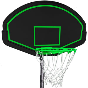 English Elm 16ft Outdoor Trampoline with Basketball Hoop Safety Enclosure Net and Access Ladder W285S00377