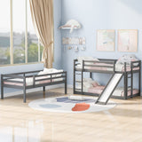 Hearth and Haven Gretta Twin over Twin over Twin Triple Bunk Bed, White