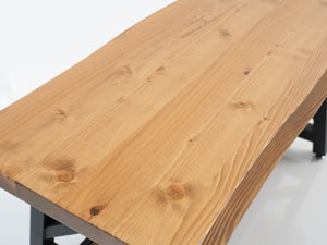 English Elm Furnish Rustic 39'' Solid Wood Coffee Table With Shelf – Charming Walnut Accent For Living Rooms B02949564