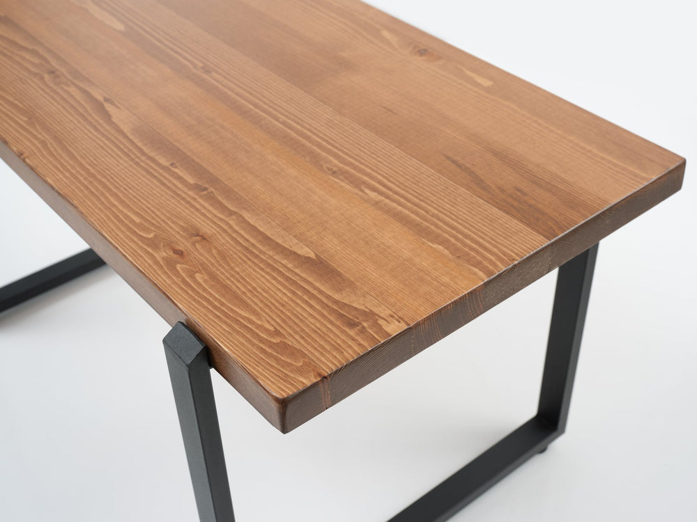 English Elm Furnish Paris 39'' Live Edge Solid Walnut Coffee Table - Rustic Elegance For Any Living Room Style B02949566