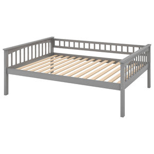 English Elm Full Over Bunk Bed Convertible Pine Frame with Storage Drawers for Kids Rooms GX000241AAE