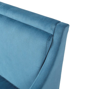 English Elm Anna Plush Jacquard Accent Chair with Solid Wood Frame, Dark Coffee Finish, Foam Cushion Comfort — 30.75"W x 32.25"D x 32.5"H, 300 lb Capacity B03548962