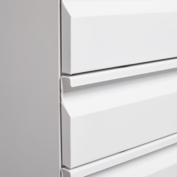English Elm [installation Required] White Metal 3-drawer Filing Cabinet with Lock for Home Office W1247P289797