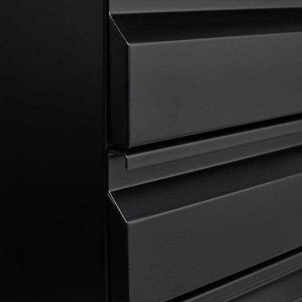 English Elm [installation Required] Locking 3-drawer Metal Filing Cabinet on Casters for Home Office W1247P289796
