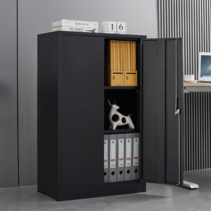 English Elm Metal Locking Steel Locker Cabinet Powder Coated Folding Design for Garage or Office W124747827