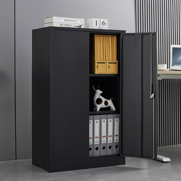 English Elm Metal Locking Steel Locker Cabinet Powder Coated Folding Design for Garage or Office W124747827