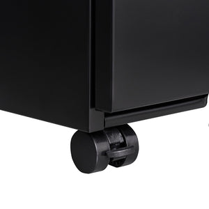 English Elm [installation Required] Locking 3-drawer Metal Filing Cabinet on Casters for Home Office W1247P289796