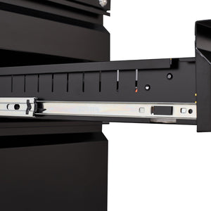 English Elm [installation Required] Locking 3-drawer Metal Filing Cabinet on Casters for Home Office W1247P289796
