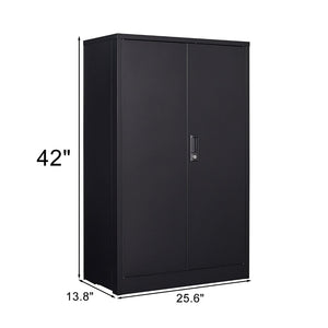 English Elm Metal Locking Steel Locker Cabinet Powder Coated Folding Design for Garage or Office W124747827