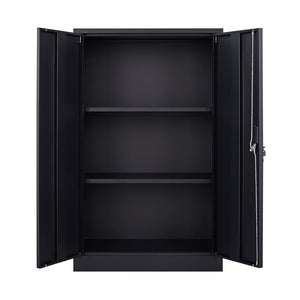 English Elm Metal Locking Steel Locker Cabinet Powder Coated Folding Design for Garage or Office W124747827
