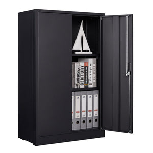 English Elm Metal Locking Steel Locker Cabinet Powder Coated Folding Design for Garage or Office W124747827