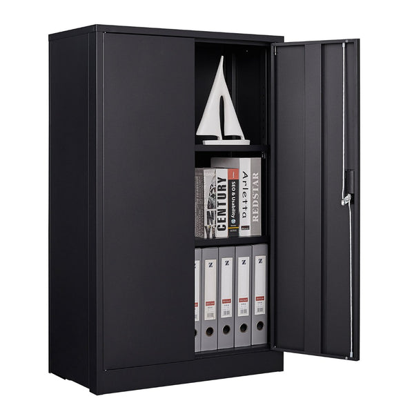 English Elm Metal Locking Steel Locker Cabinet Powder Coated Folding Design for Garage or Office W124747827