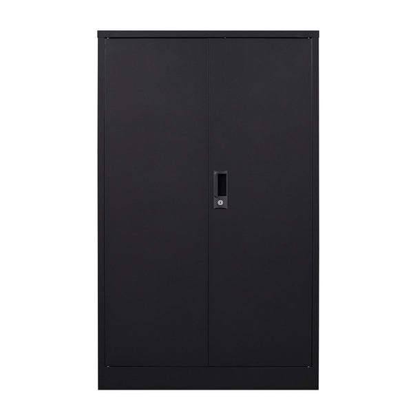 English Elm Metal Locking Steel Locker Cabinet Powder Coated Folding Design for Garage or Office W124747827