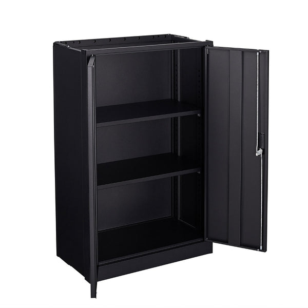English Elm Metal Locking Steel Locker Cabinet Powder Coated Folding Design for Garage or Office W124747827