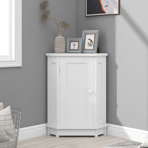 English Elm Grey Triangle Corner Cabinet Mdf Modern Bathroom Storage with Adjustable Shelves White N725P333564K