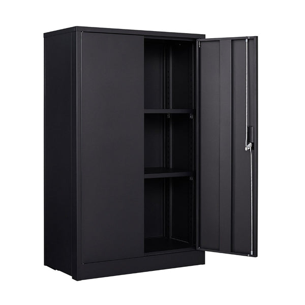 English Elm Metal Locking Steel Locker Cabinet Powder Coated Folding Design for Garage or Office W124747827