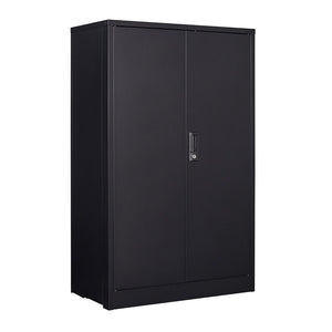 English Elm Metal Locking Steel Locker Cabinet Powder Coated Folding Design for Garage or Office W124747827