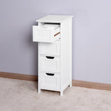 Hearth and Haven White Bathroom Storage Cabinet, Freestanding Cabinet with Drawers W40914884