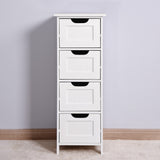 Hearth and Haven White Bathroom Storage Cabinet, Freestanding Cabinet with Drawers W40914884