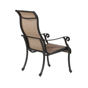 English Elm Patio Castle Rock Sling Chairs Set of 2 — Rust‑Proof Aluminum Frame, Bronze All‑Weather Comfort and Style B01051451