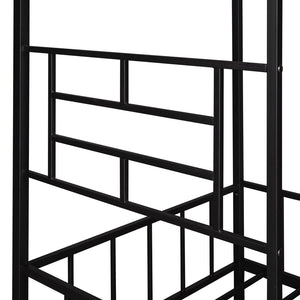 English Elm Metal House Frame Twin Bed White Steel Playhouse Design for Kids Bedroom Decor MF289091AAB