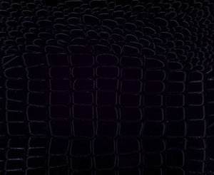 English Elm Glamourous mirrored nightstand with alligator-embossed fronts, crystal hardware and beveled trim Black 31 L x 20 W x 31.5 H B01151365