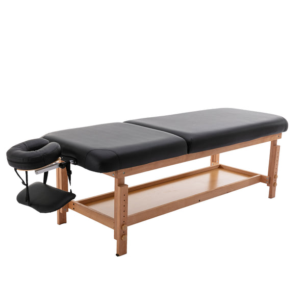 English Elm HENGMIGN Professional PU Spa Massage Table, Waterproof Portable Treatment Bed with Adjustable Height W21236007