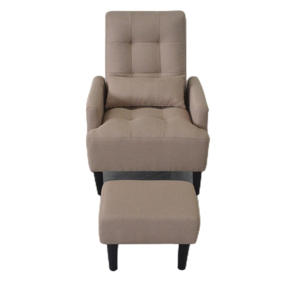 English Elm Redde Modern Multifunctional Lounge Chair & Ottoman Set - Adjustable Recline, Storage & Comfort W1183S00003-GIGA