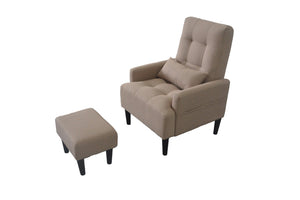 English Elm Redde Modern Multifunctional Lounge Chair & Ottoman Set - Adjustable Recline, Storage & Comfort W1183S00003-GIGA