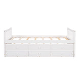 Hearth and Haven Rosemary Twin Size Daybed with Pull-Out Trundle and 3 Drawers, White LP000241AAK