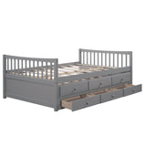 Hearth and Haven Full Size Daybed with Twin Size Trundle and Drawers, Full Size LP000341AAE