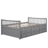 Hearth and Haven Full Size Daybed with Twin Size Trundle and Drawers, Full Size LP000341AAE