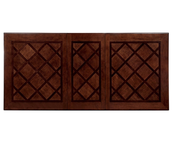 English Elm Traditional 5-Piece Dining Room Set With Leaf, Upholstered Chairs, And Elegant Brown Cherry Finish B011S00448-GIGA