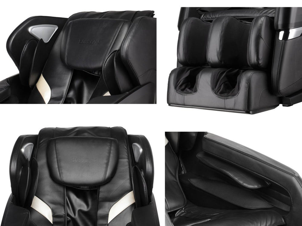 English Elm Massage Recliner Sl Track Zero Gravity Chair with Airbag Foot Roller Bluetooth Spa W73052143