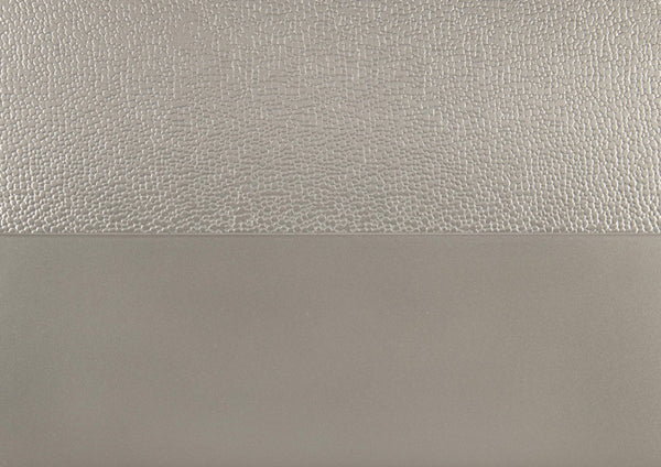 English Elm Modern Silver Glam Dining Table with Cabriole Legs & Glass Insets, 42-84" Extendable, 30.5"H B01152169