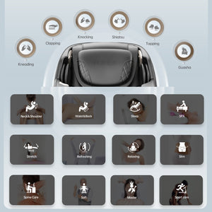 English Elm Massage Chair Zero Gravity Sl Track Shiatsu Recliner with Heat Foot Rollers Bluetooth W73052139